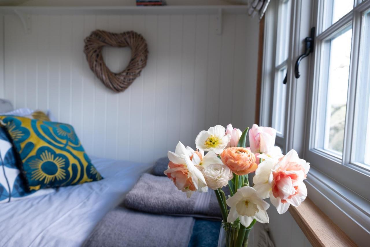 Luxury Shepherd'S Hut On Flower Farm With Outdoor Bath In Mid Cornwall Truro Buitenkant foto