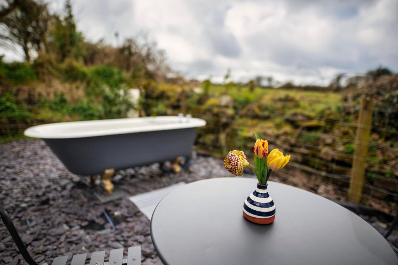Luxury Shepherd'S Hut On Flower Farm With Outdoor Bath In Mid Cornwall Truro Buitenkant foto